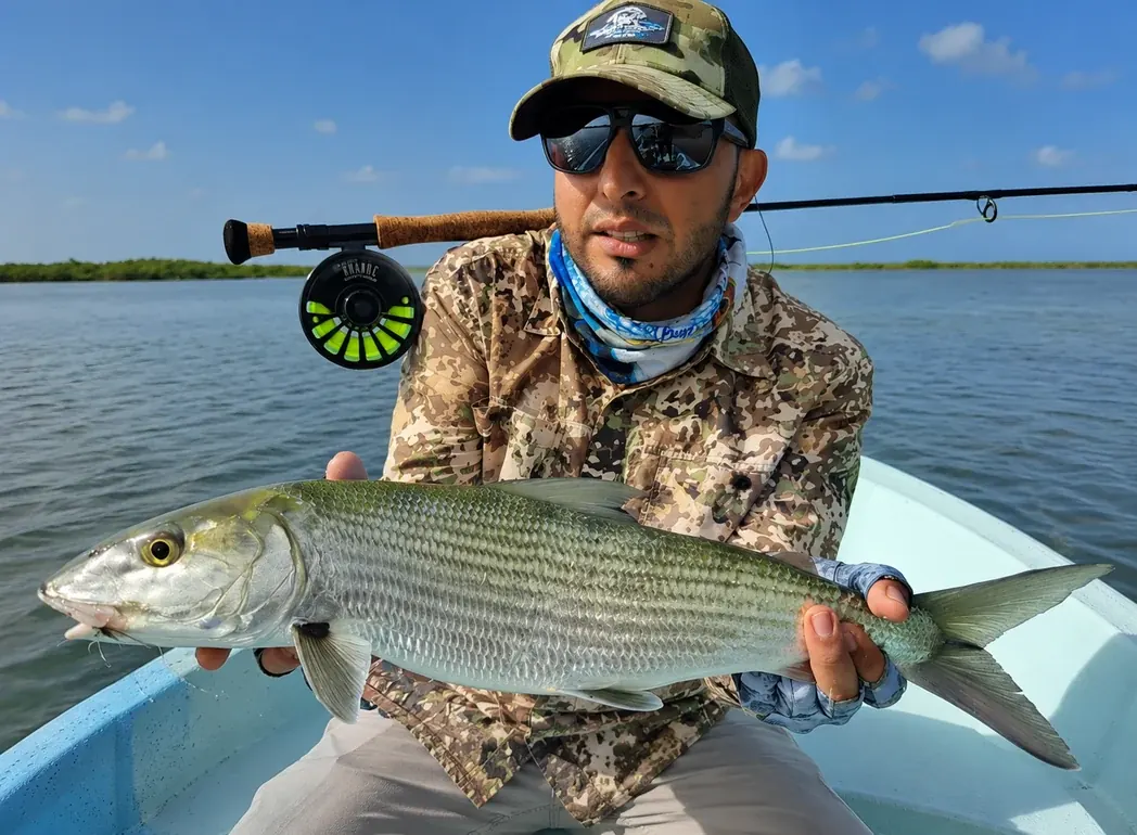 Bonefish caught while fly fishing Ascension Bay