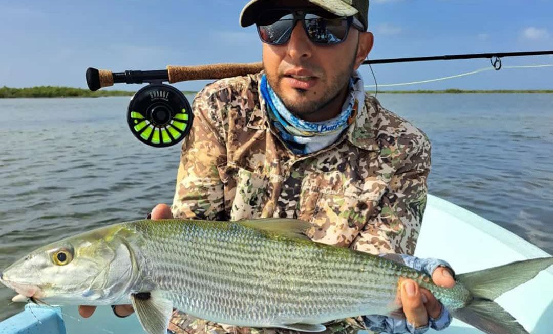 Bonefishing fishing in the Riviera Maya