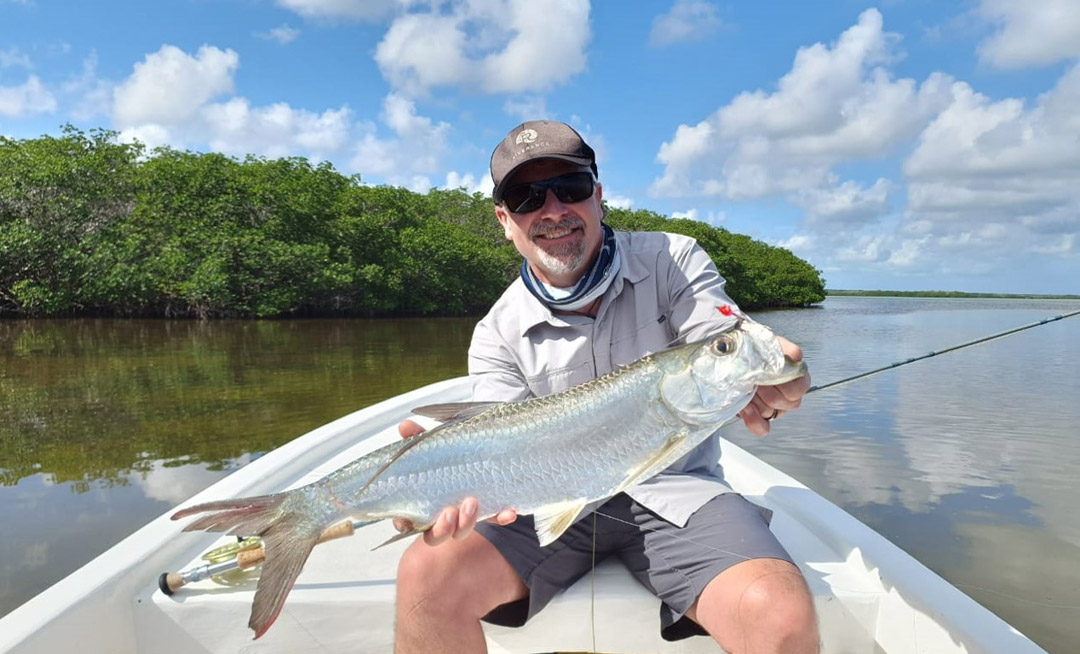 Tarpon fishing in the Riviera Maya