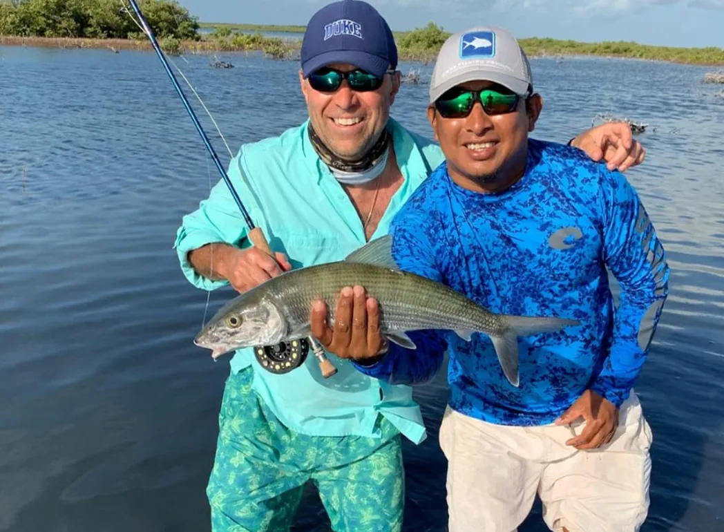 Saltwater fly fishing in Cozumel, Mexico